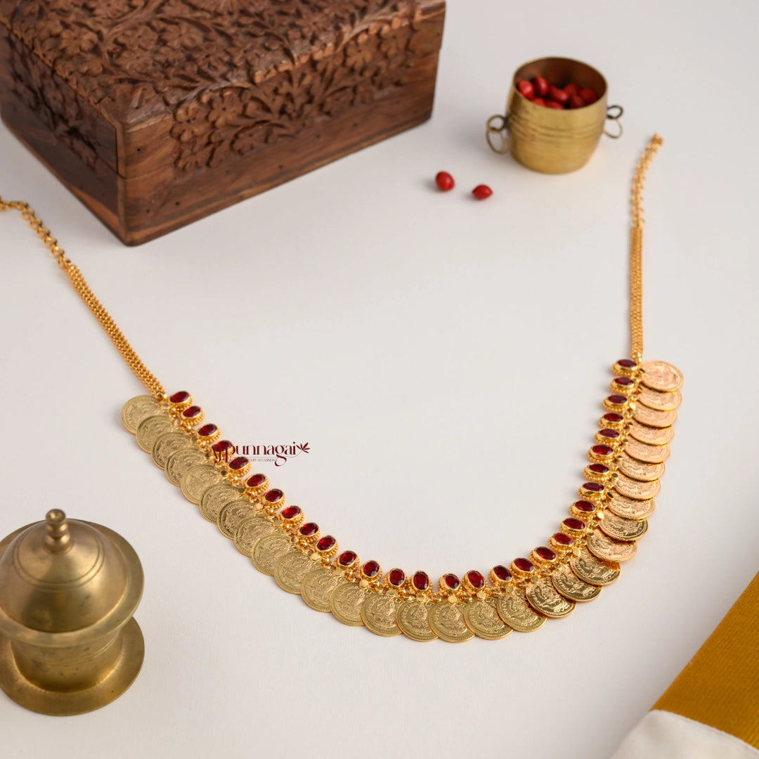 Royal Look Lakshmi Coin Necklace
