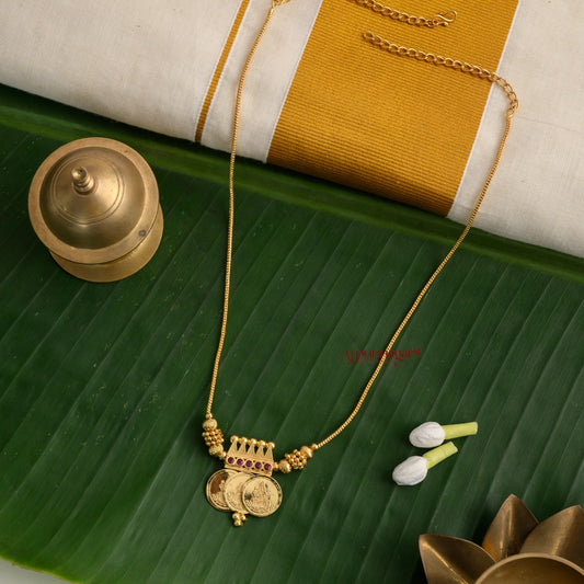 Trendy Lakshmi Coin Necklace