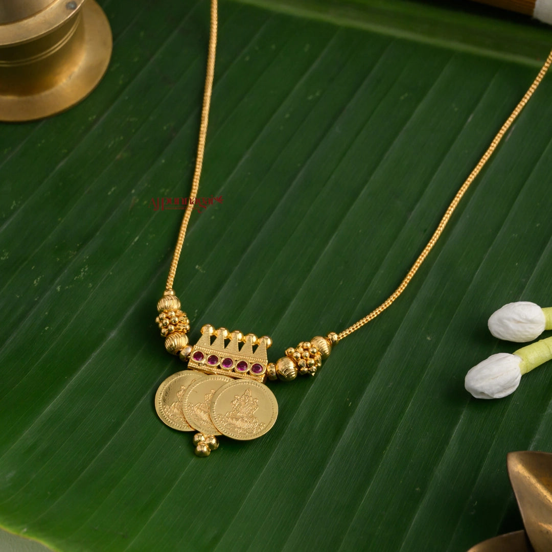 Trendy Lakshmi Coin Necklace