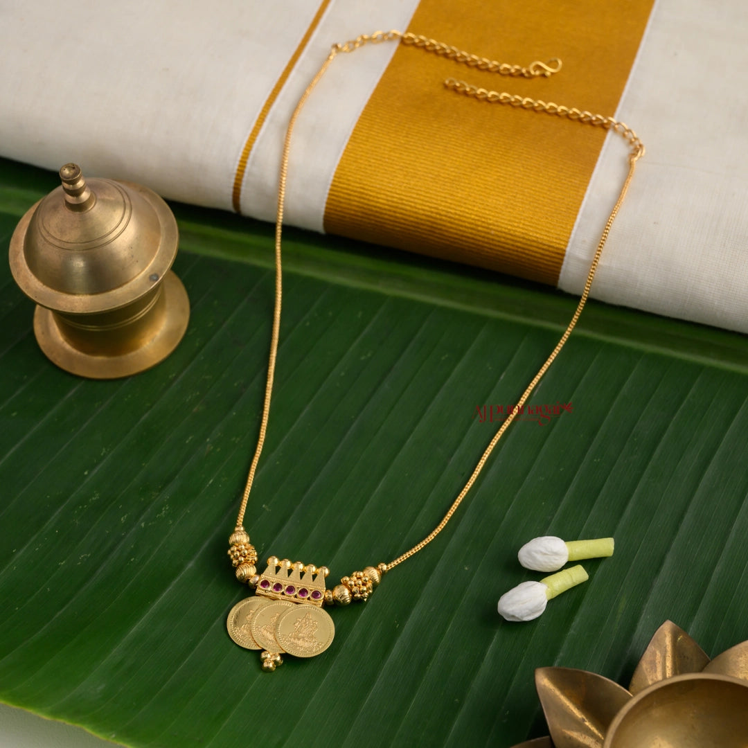 Trendy Lakshmi Coin Necklace