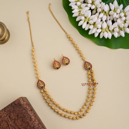 2 Layered Lakshmi Beaded Haram