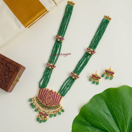 Green Beaded Lotus Kemp Haram