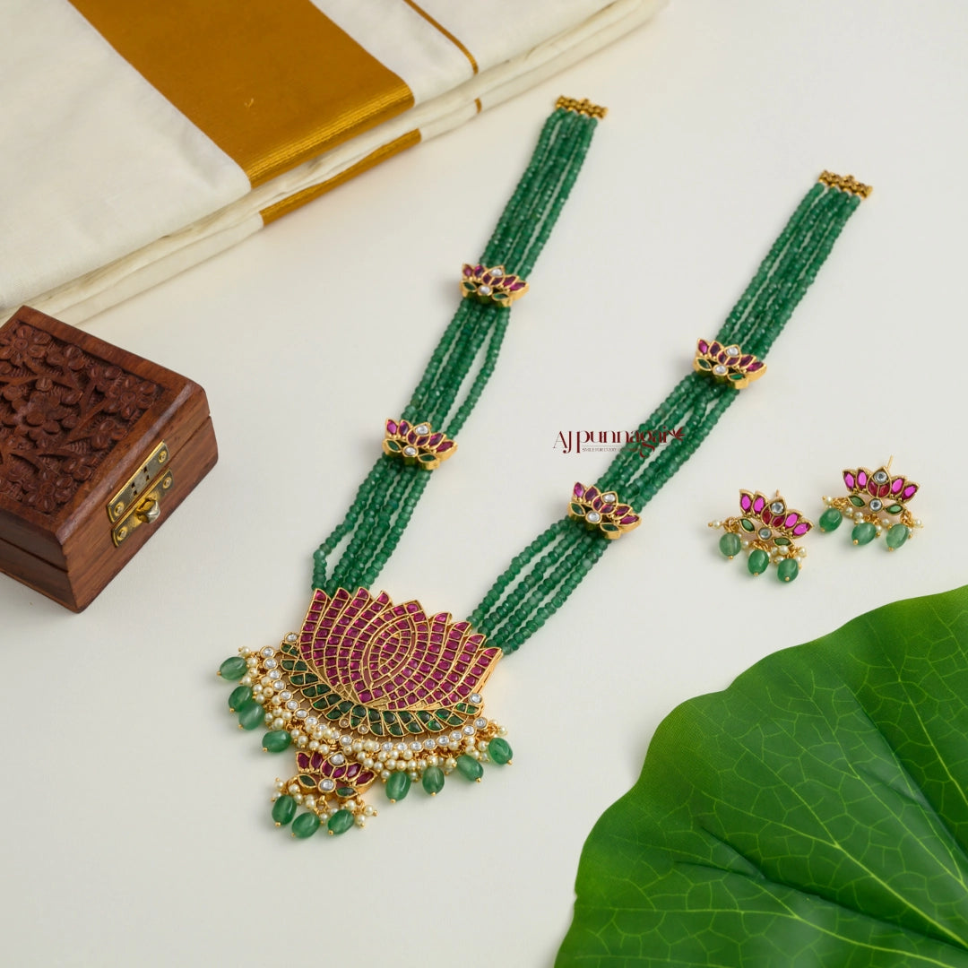 Green Beaded Lotus Kemp Haram