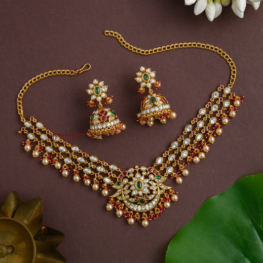 Unique Peacock Matt Necklace