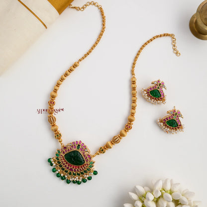 Unique Peacock Pendant Haram