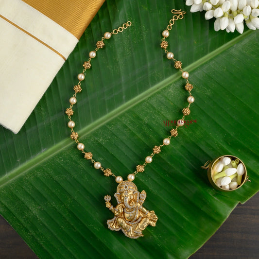 Royal Look Lord Ganesha Pendant Chain