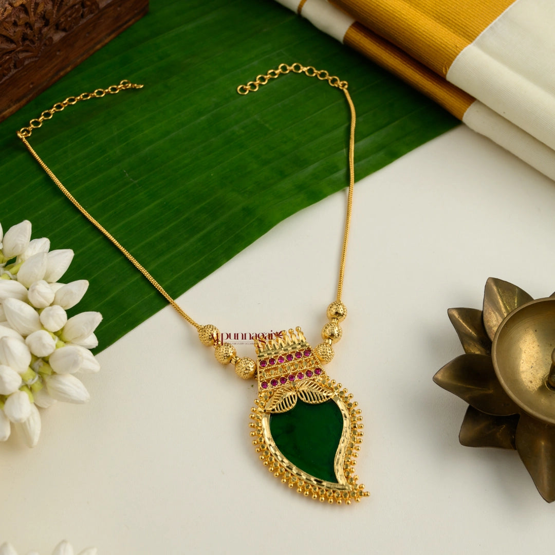 Grand Mango Palakka Necklace - Green