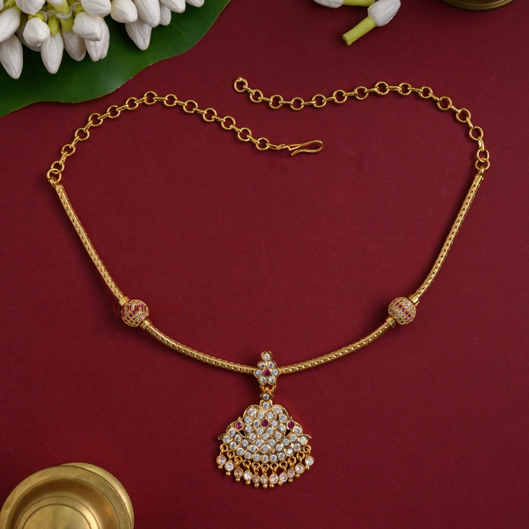 Sleek AD Impon Necklace