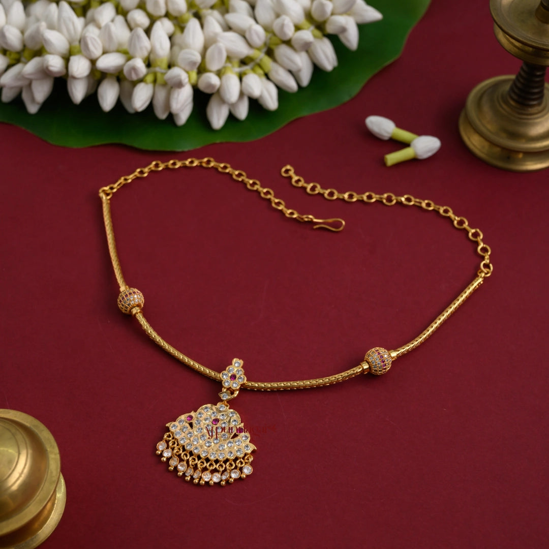 Sleek AD Impon Necklace