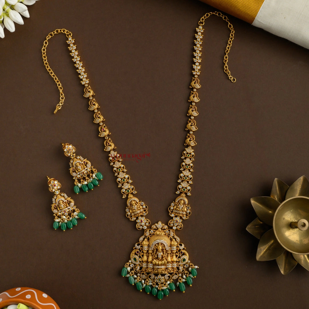 Sparkling AD Nakshi Lakshmi Bridal Haram