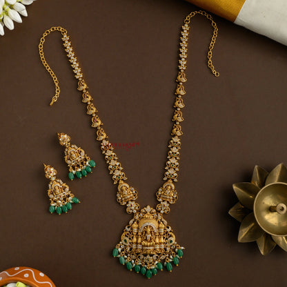Sparkling AD Nakshi Lakshmi Bridal Haram