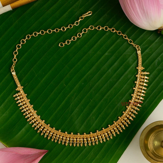Gold Tone Kerala Style Necklace