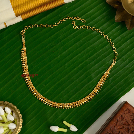 Simple Gold Tone Kerala Style Necklace