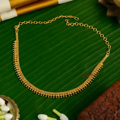 Simple Gold Tone Kerala Style Necklace