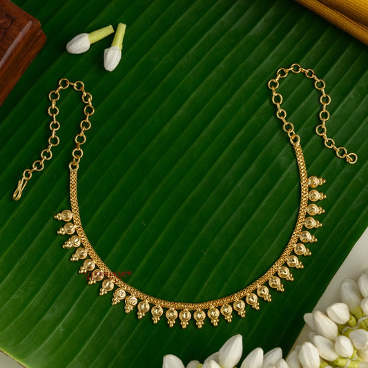 Classy Gold Tone Kerala Style Necklace