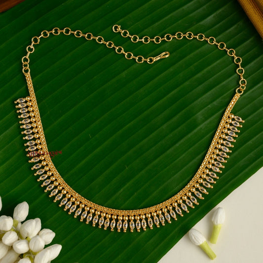 Dazzling AD Gold Tone Necklace