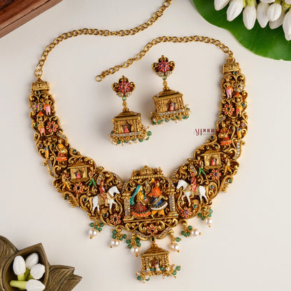 Hand Painted Kalyanam Bridal Necklace