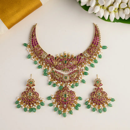 Floral Kemp Bridal Grand Necklace