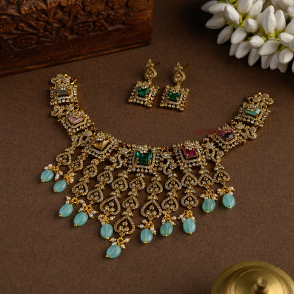 Dazzling AD Bridal Necklace