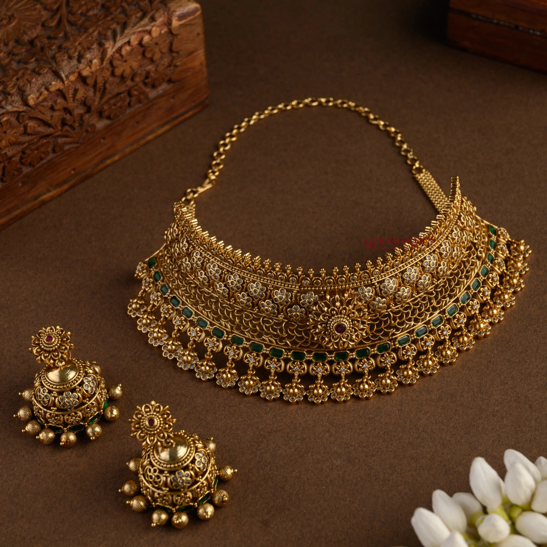 Royal Look Floral Bridal Choker