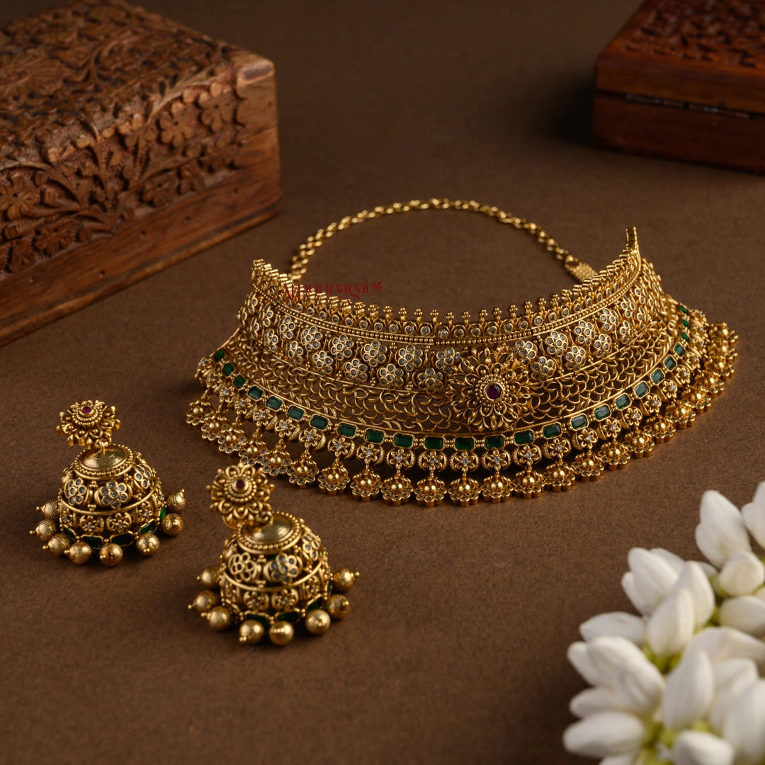 Royal Look Floral Bridal Choker