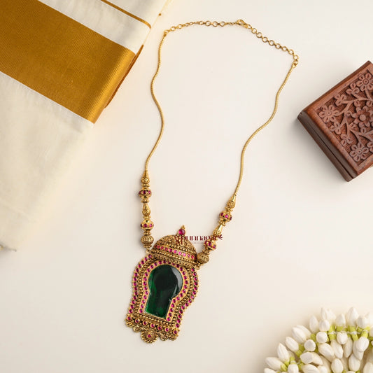 Unique Palakka Antique Gold Necklace