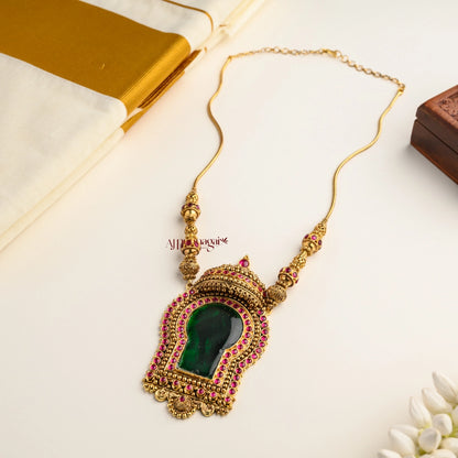 Unique Palakka Antique Gold Necklace