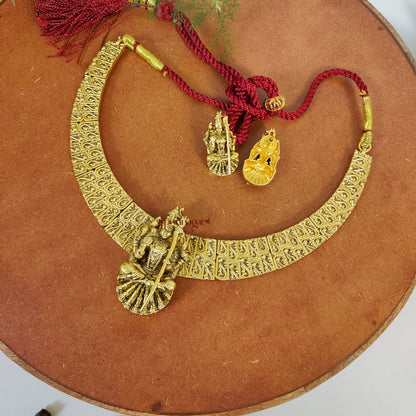 Nakshi Kanchi Kamachi Antique Necklace