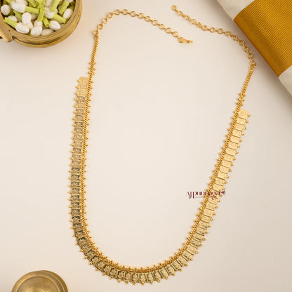 Gold Polish Square Lakshmi Kasu Haram