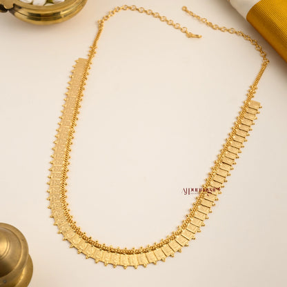 Gold Polish Square Lakshmi Kasu Haram