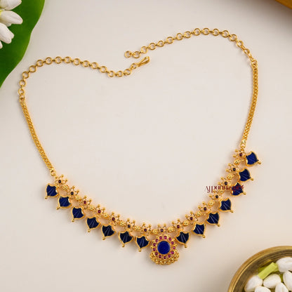 2 in 1 Reversible 7 Palakka Necklace - Green and Blue