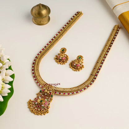 Gold Look Alike Peacock Bridal Haram