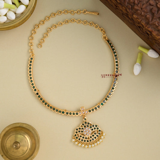 Emerald Green With Pearl Impon Attigai