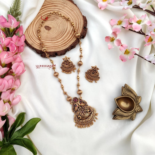 Dual Peacock Necklace