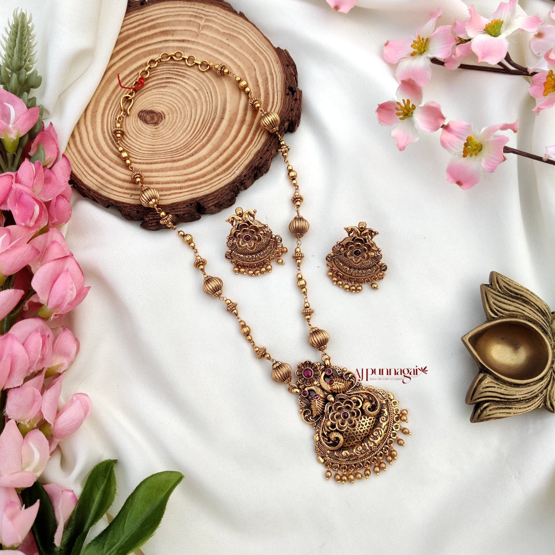 Dual Peacock Necklace