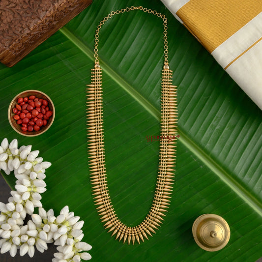 Gold Finish Kerala Design Spike Haram