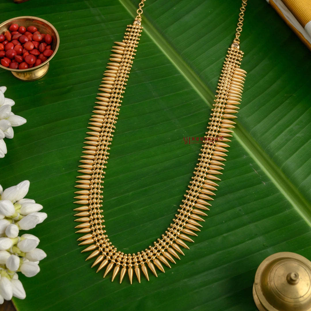 Gold Finish Kerala Design Spike Haram