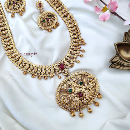 Top notch designed Haram with Peacock Motif