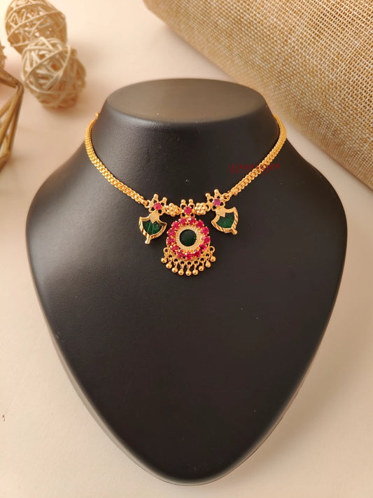 Pretty short Palakka Necklace