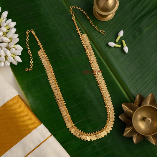 Classy Leaf Shaped Lakshmi Coin Haram