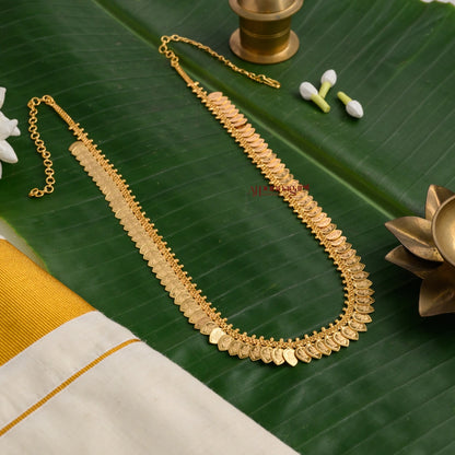 Classy Leaf Shaped Lakshmi Coin Haram