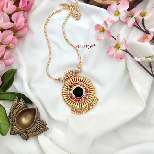 Elegant Gold tone Palakka Necklace