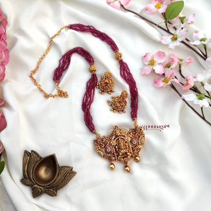 Lakshmi Pink beaded Haram