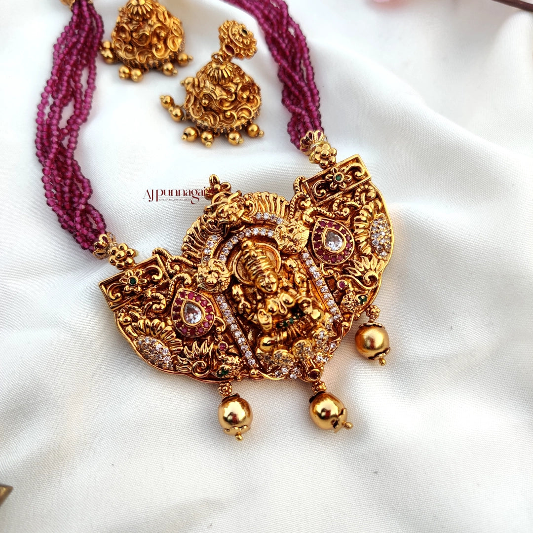 Lakshmi Pink beaded Haram