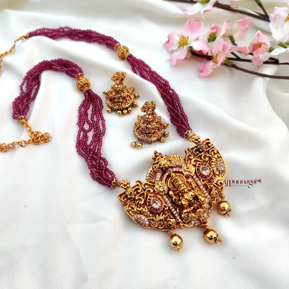 Lakshmi Pink beaded Haram