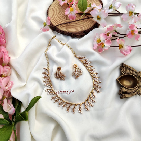 Sparkling AD stone Necklace