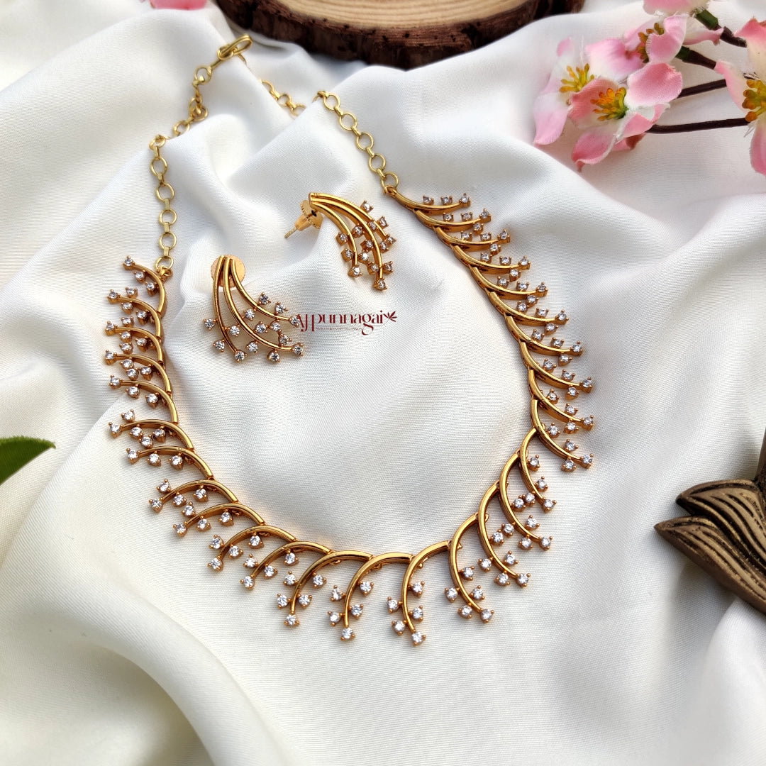 Sparkling AD stone Necklace