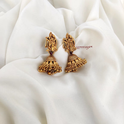 Beautiful heritage Radha Krishna motifs Beaded Haram