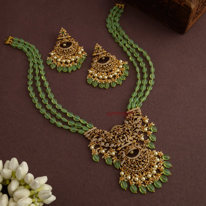 Matt AD Beaded Haram - Light Green