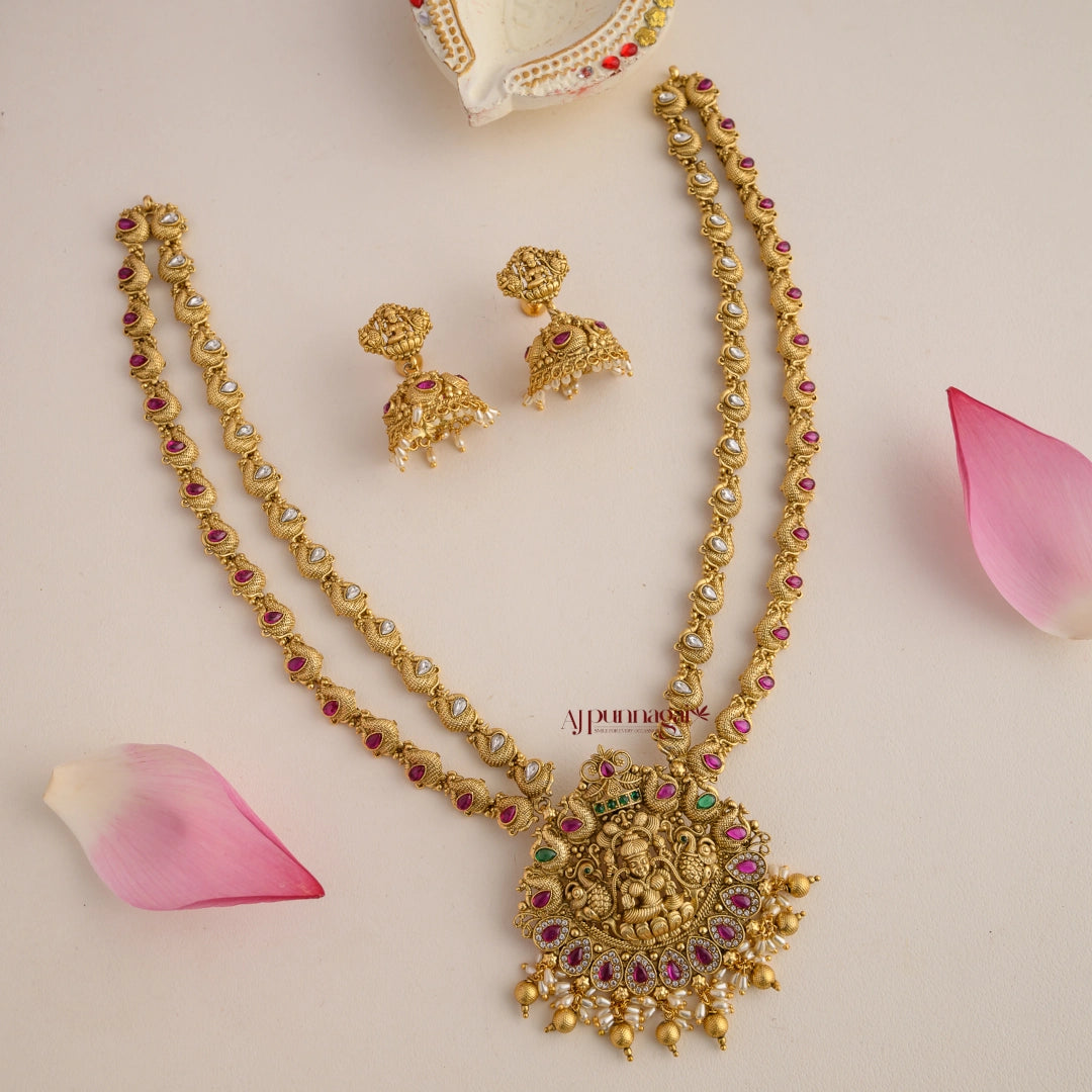 Lakshmi Peacock Double Layered Bridal Haram